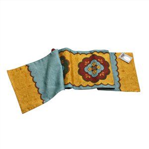 NWT Colorful Floral Lucca Table Runner
